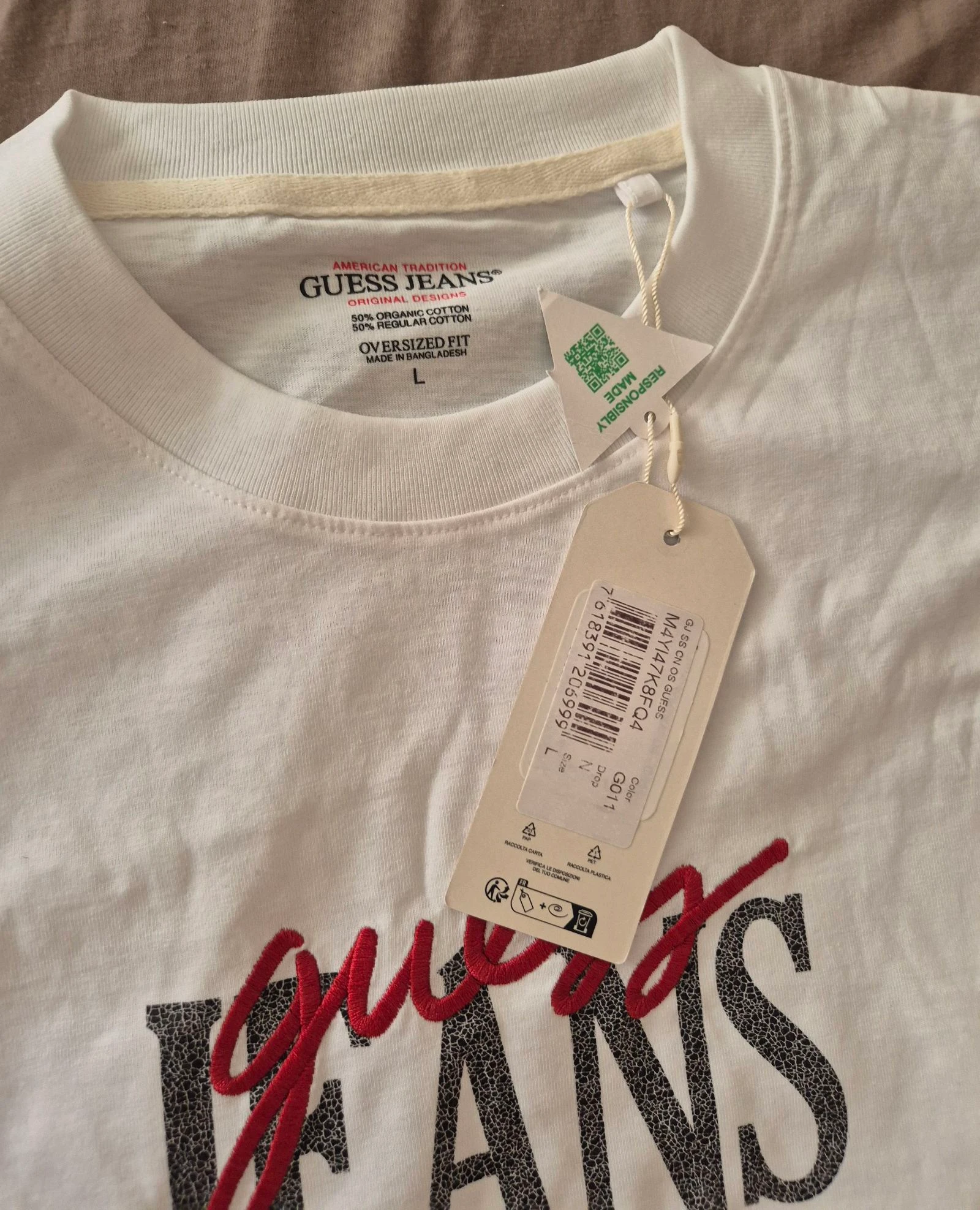 Short sleeve size L new with tag Guess Jeans T-shirt – photo 4